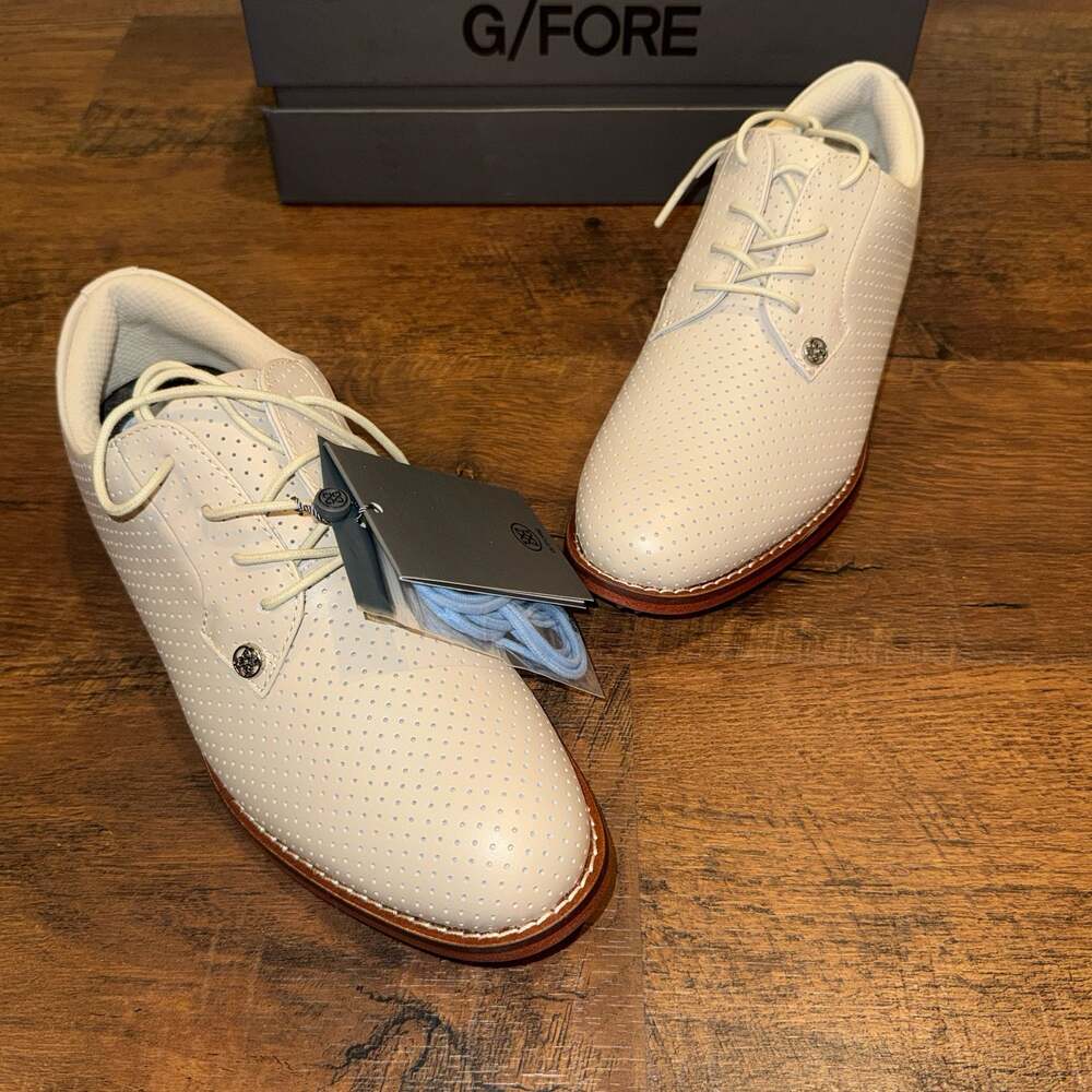 G/FORE Women's Perforated Gallivanter Luxe Leather Golf Shoes Size 7.5